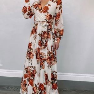 NWT floral floor length Balticborn dress